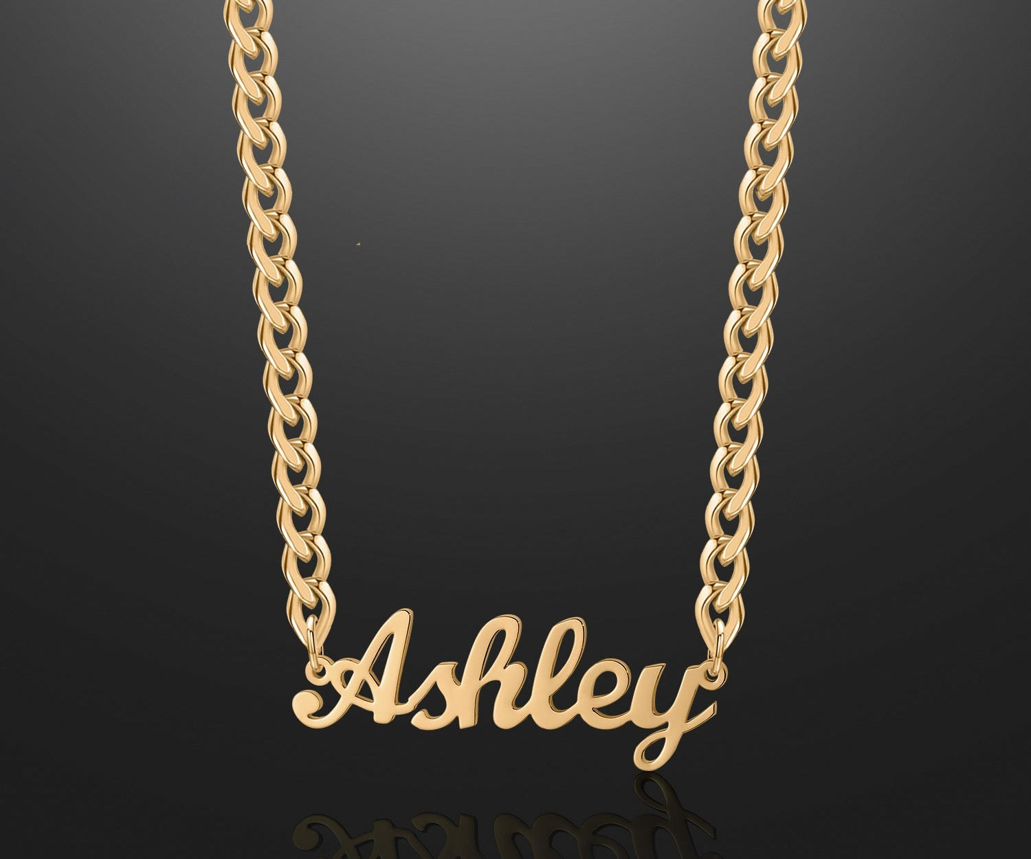 Kids Custom Name Necklace w/ Cuban Chain