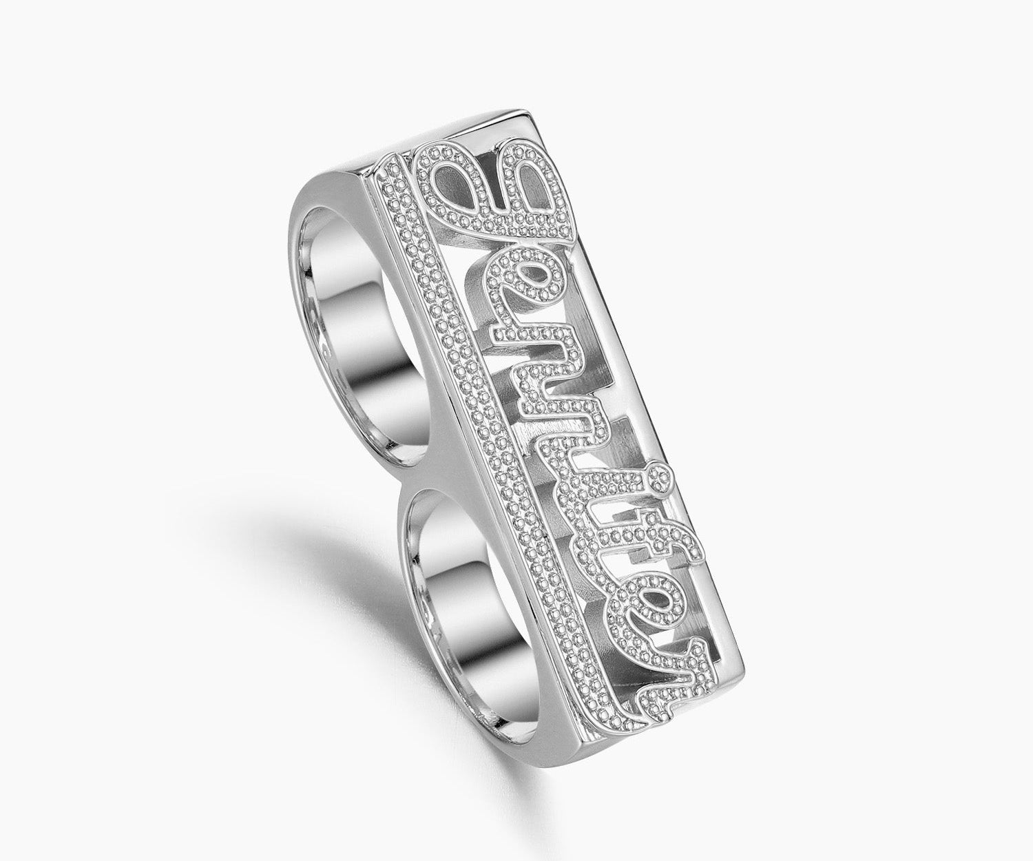Two Finger Name Ring