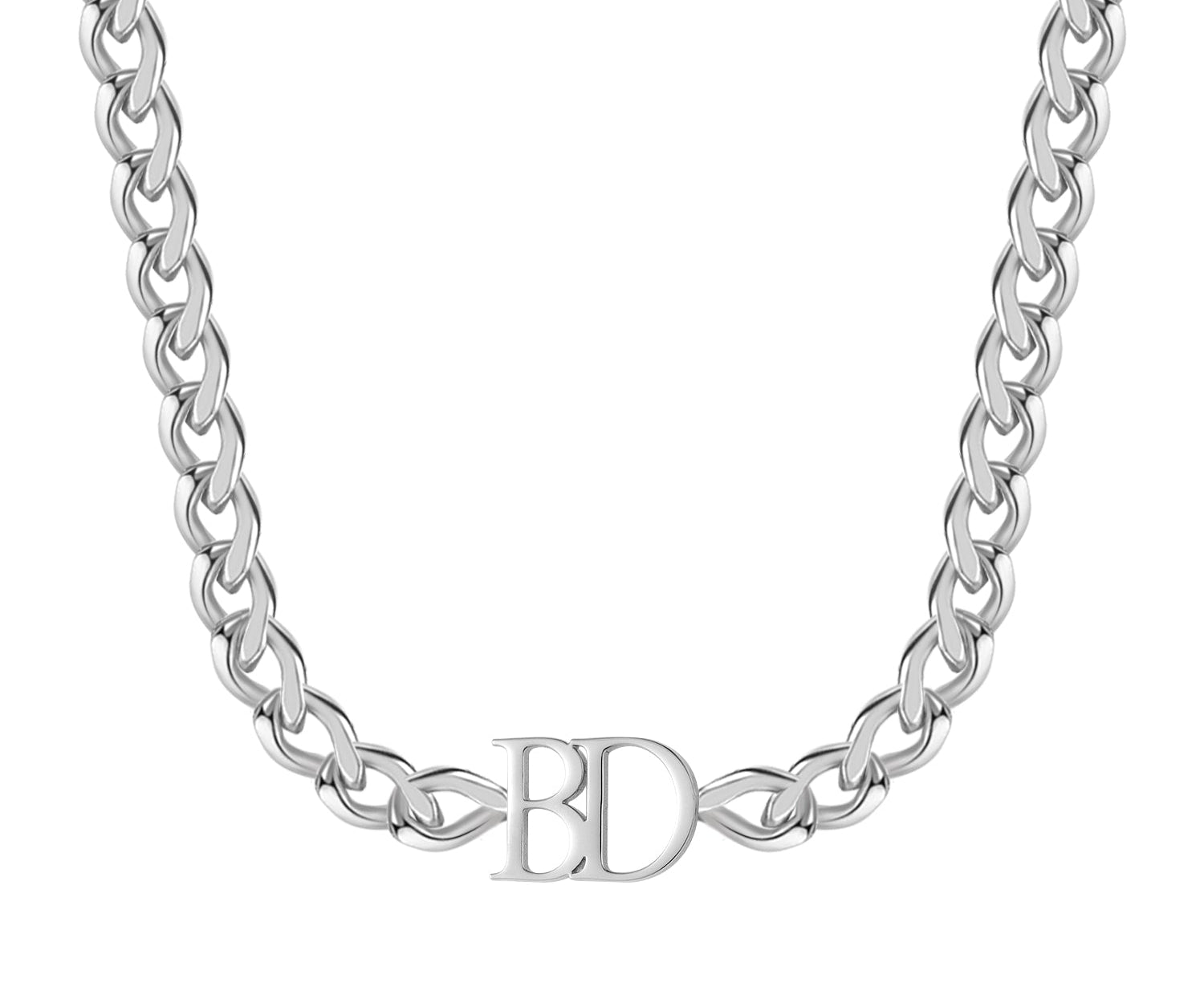 Double Initial XL Cuban Chain