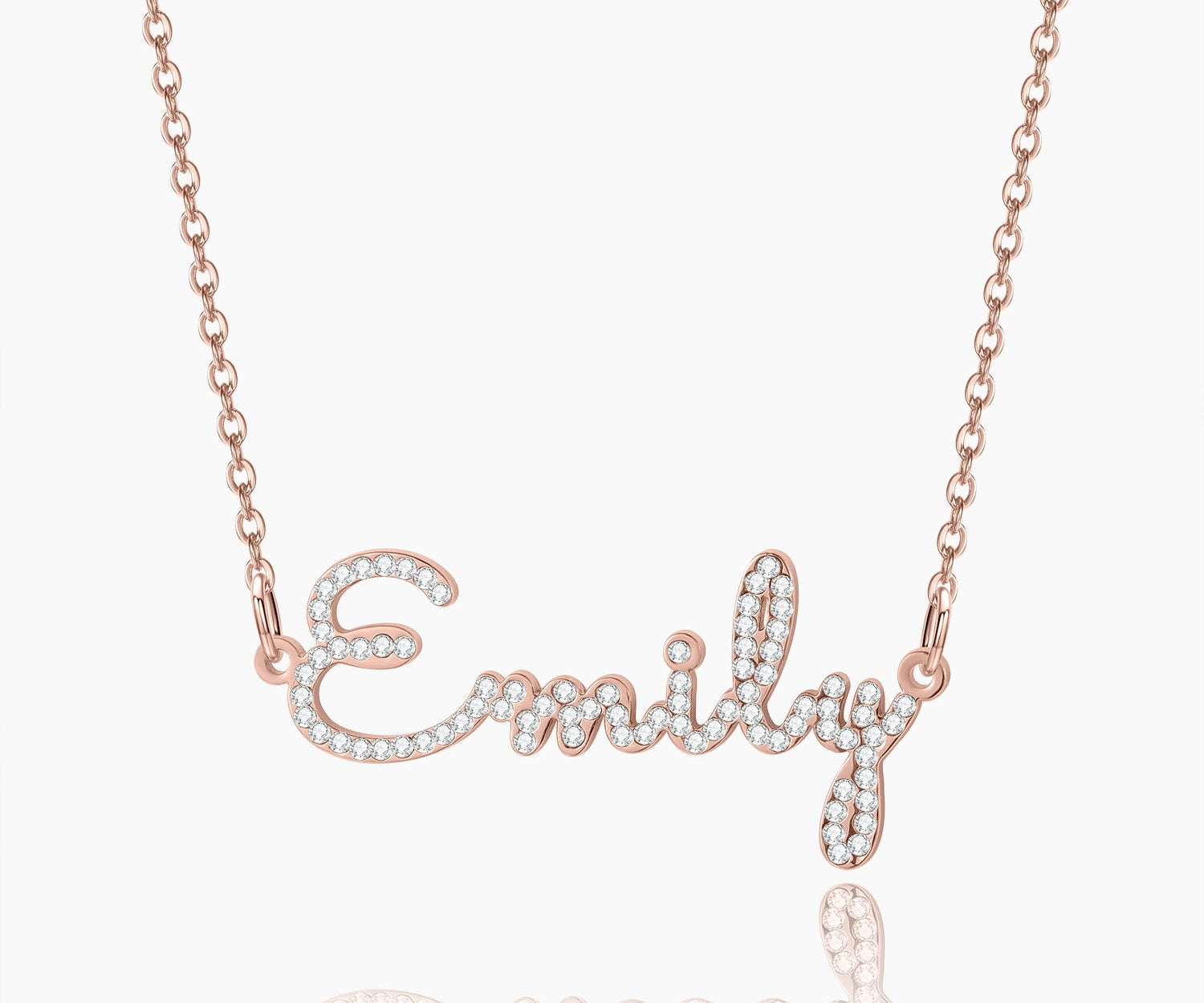 Script Iced Name Necklace
