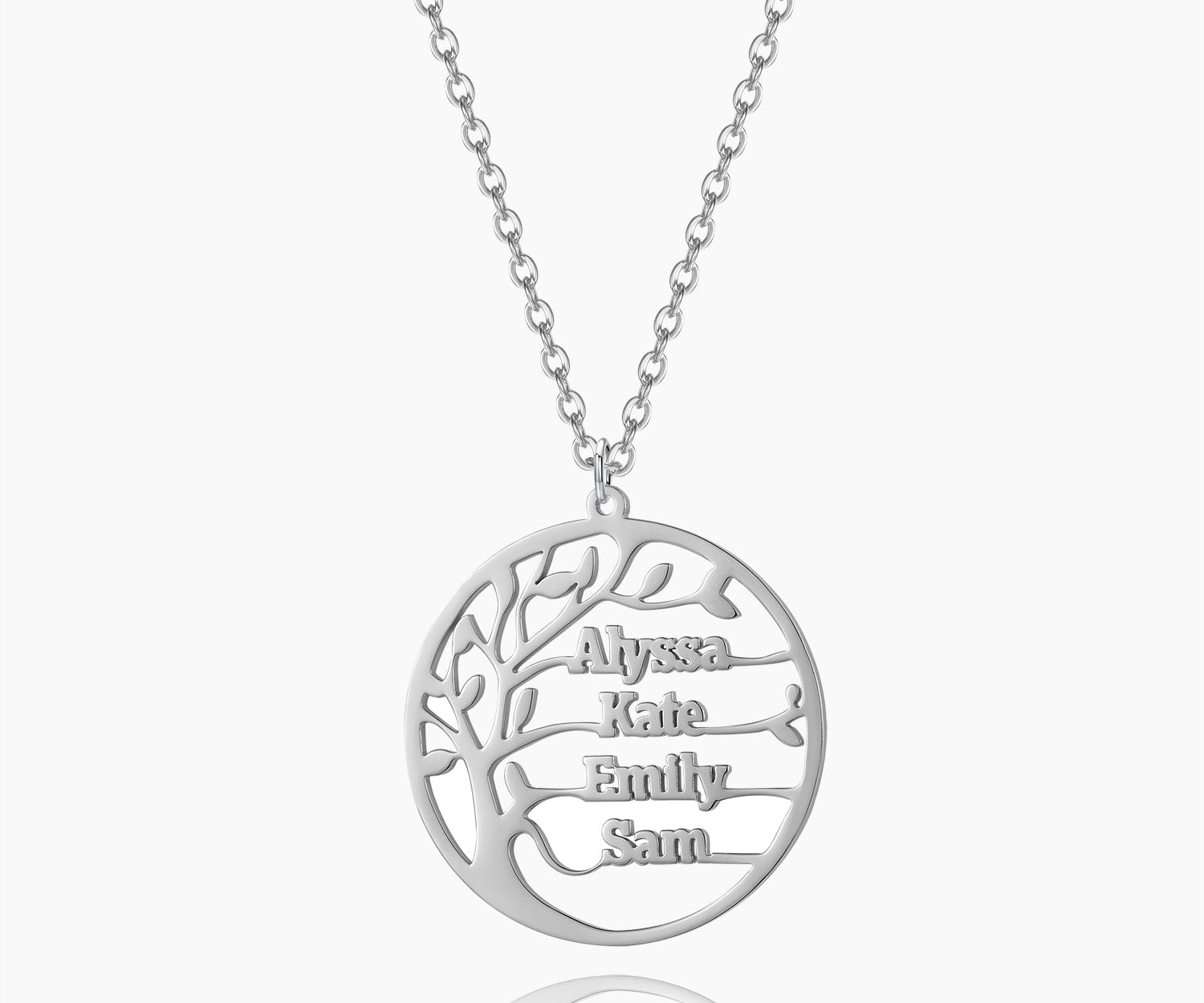 Family Tree Name Necklace