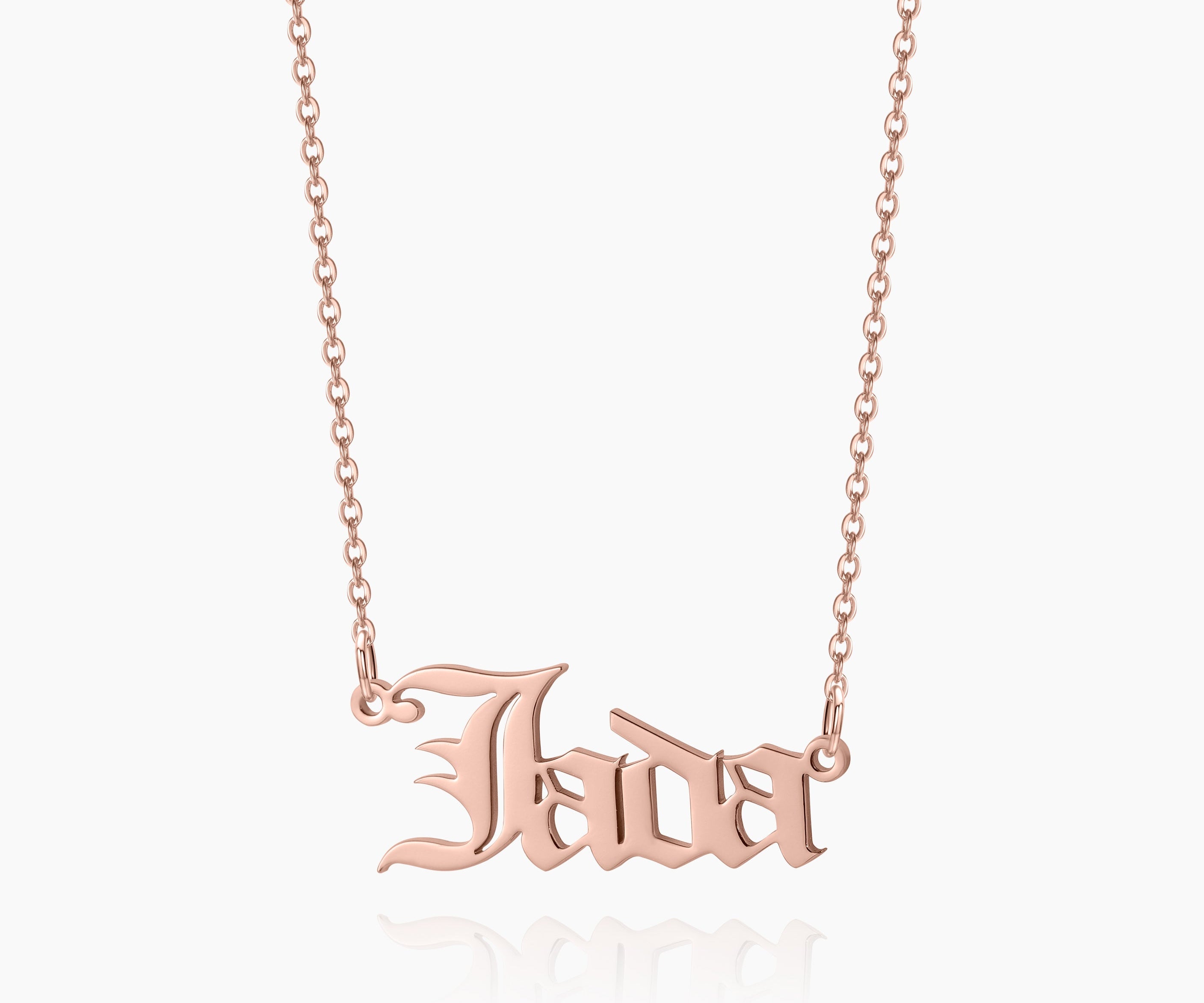 Gothic Name Necklace