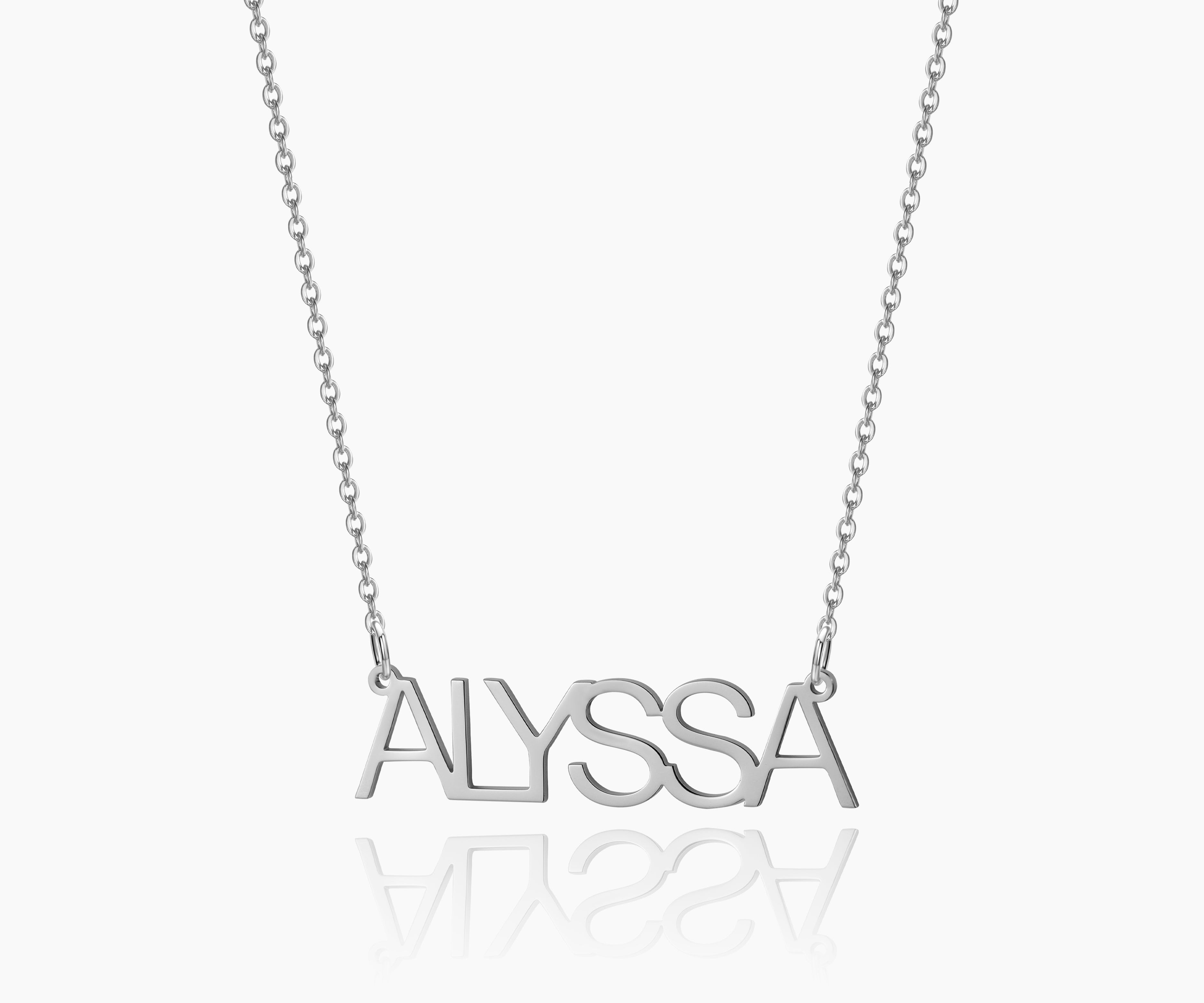 Arial Name Necklace