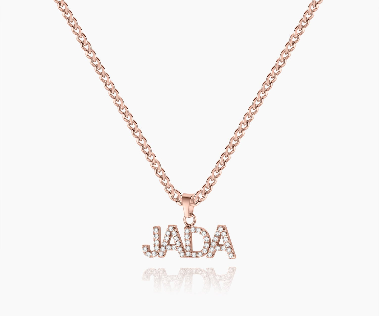 Iced Arial Name Chain