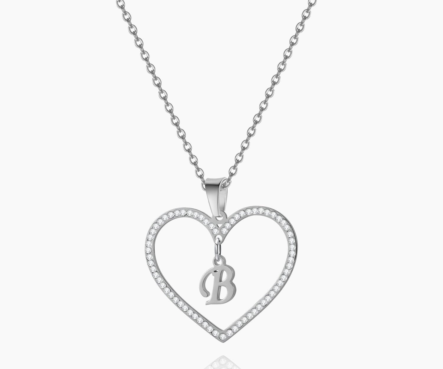 Heart Initial Necklace
