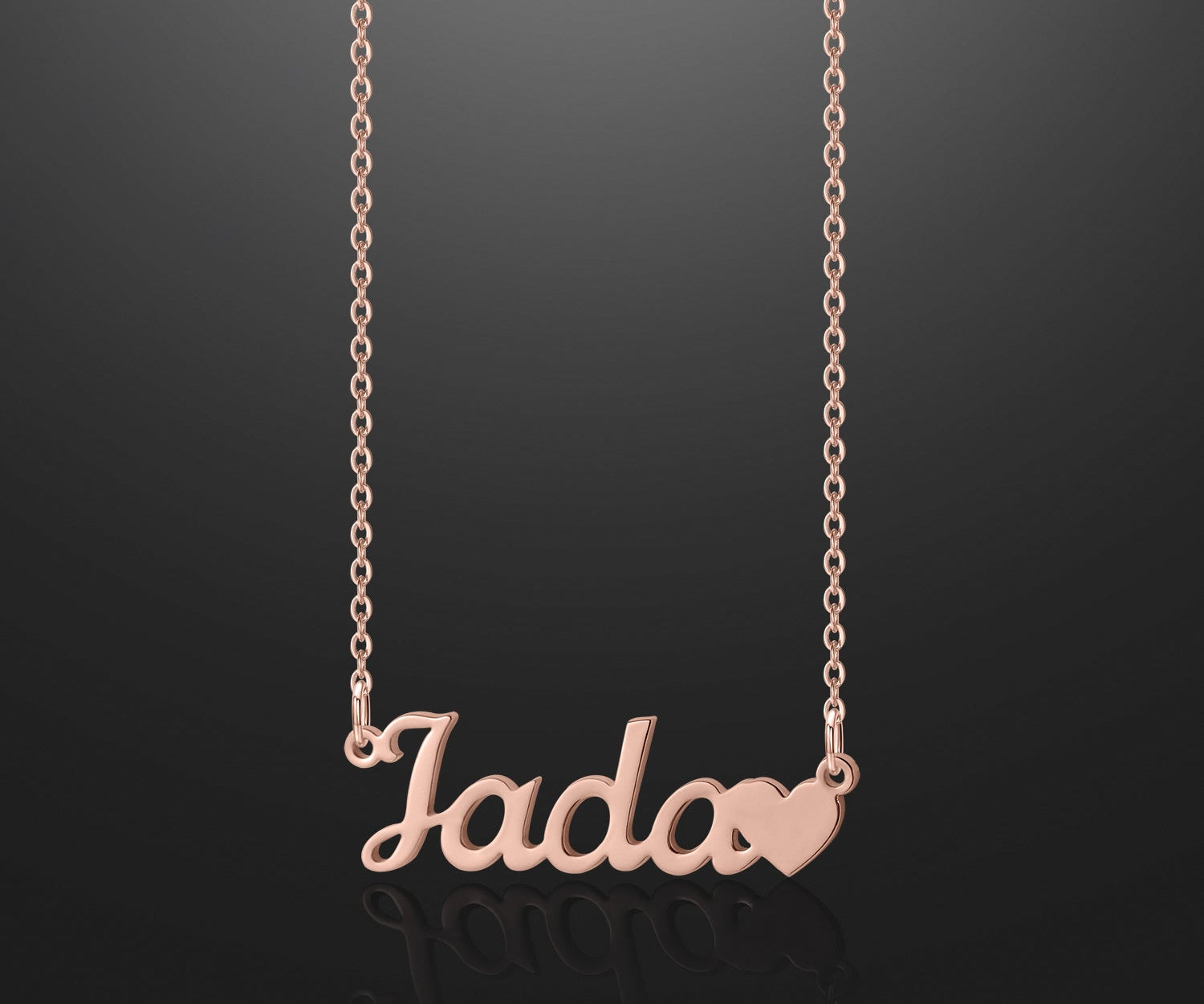 Kids Name Heart Necklace