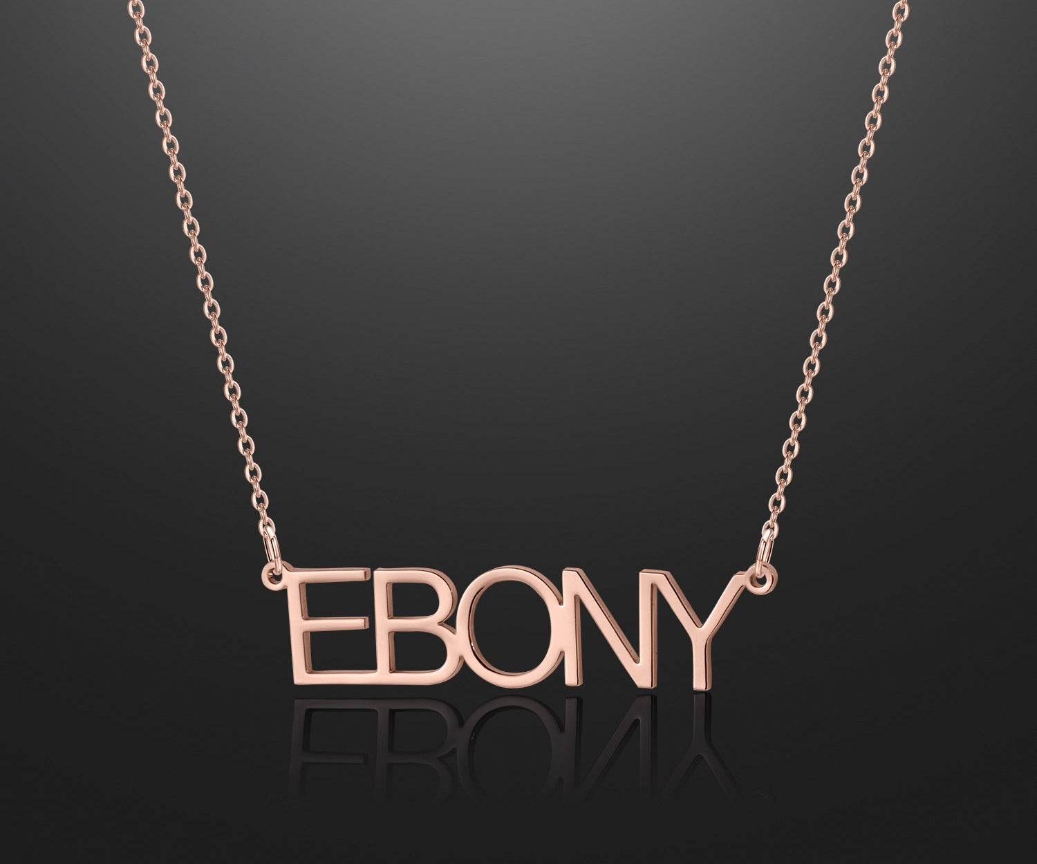 Arial Name Necklace