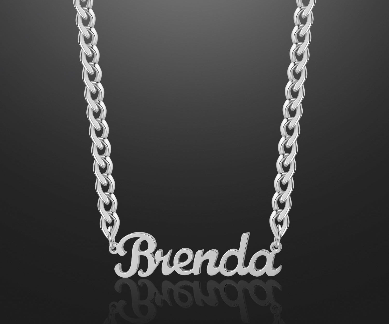 Kids Custom Name Necklace w/ Cuban Chain