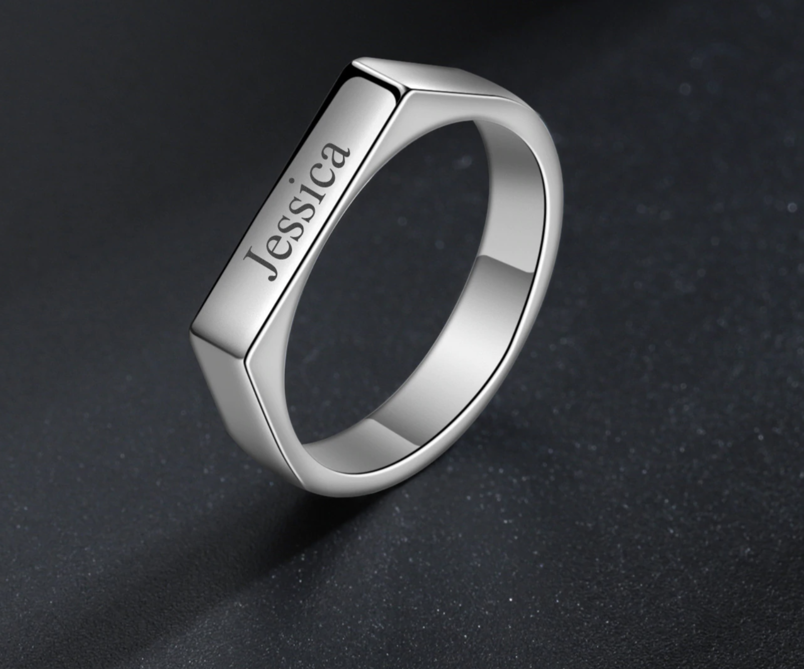 Engraved Name Ring